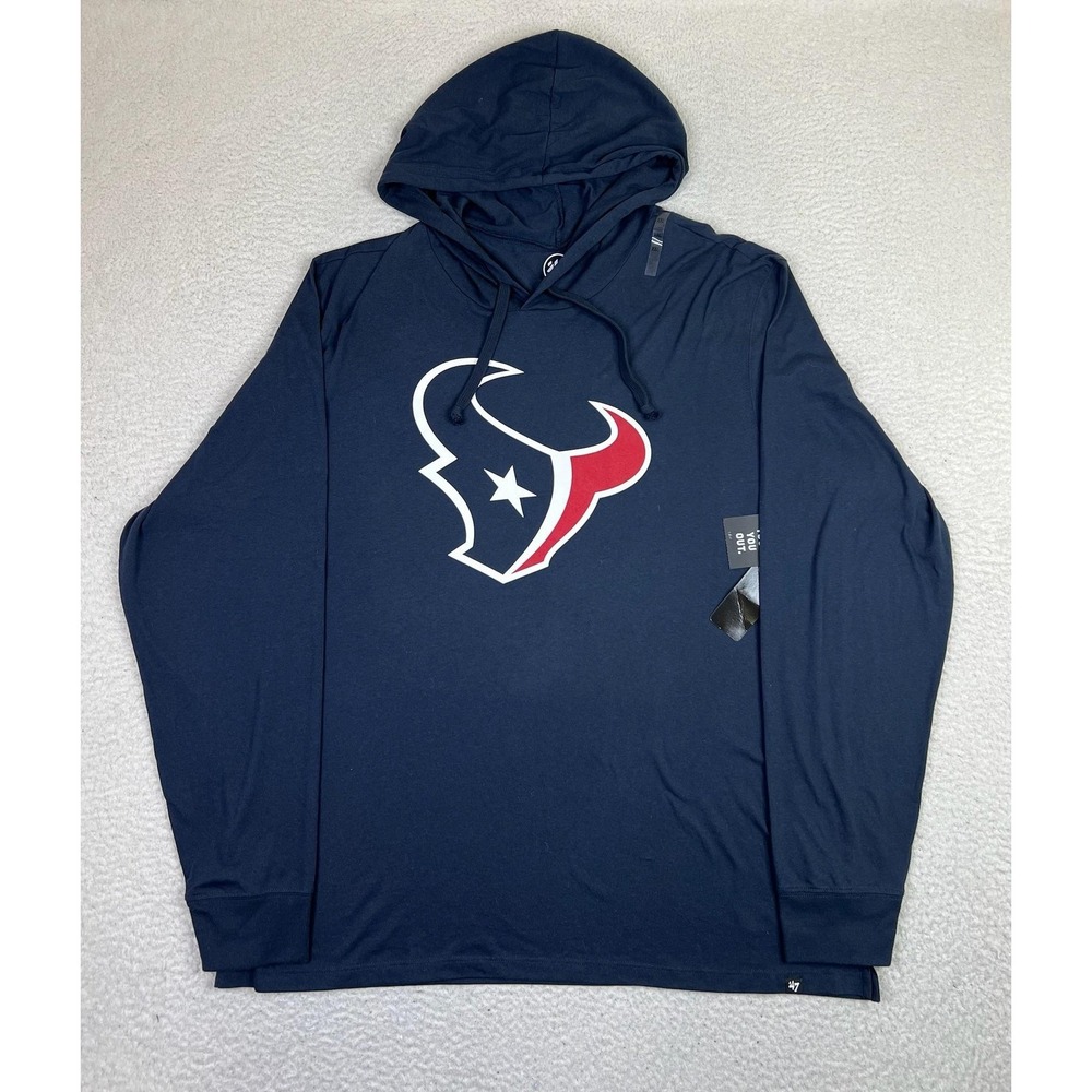 Houston Texans Hoodie Mens 2XL‎ NFL Football Long Sleeve Pullover Lightweight